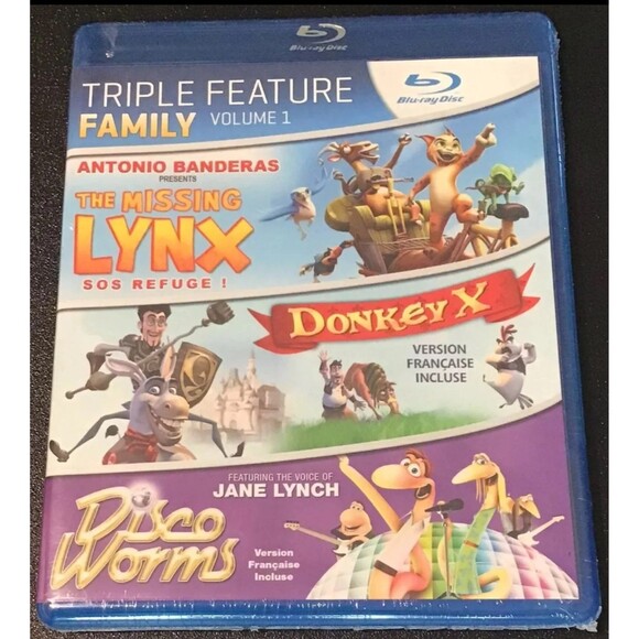 MISSING LYNX  DONKEY X  DISCO WORMS Blu-Ray Movies New - Picture 1 of 2